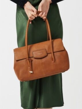 Radley London | Burnham Cognac Pebbled Leather Shoulder Bag